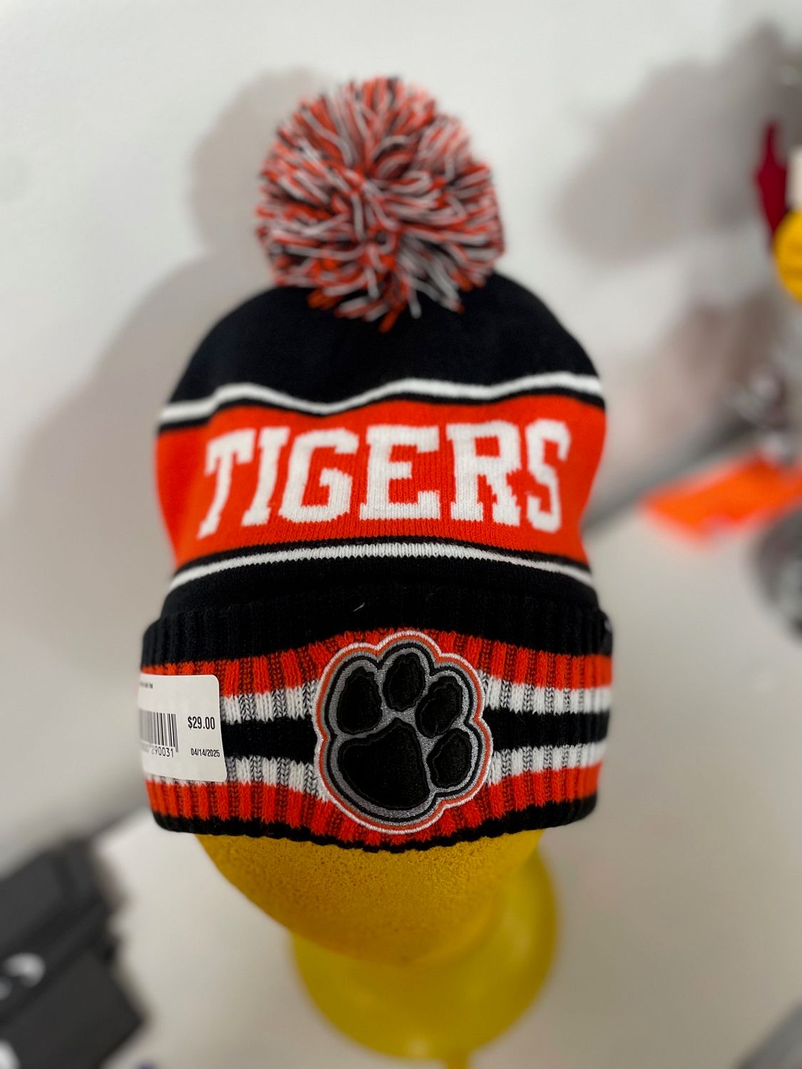 Tigers Pom Knit Hat