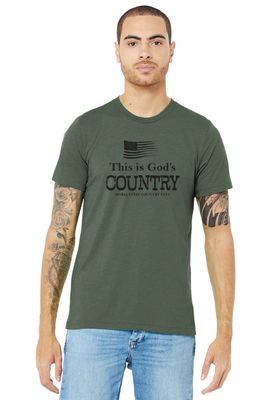 Maria Stein Country Fest _ BELLA+CANVAS ® Unisex Triblend Short Sleeve Tee _ God's Country