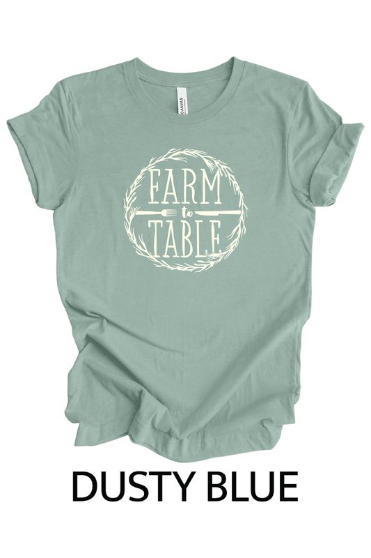 BELLA+CANVAS ® Unisex Triblend Short Sleeve Tee _ Farm to Table