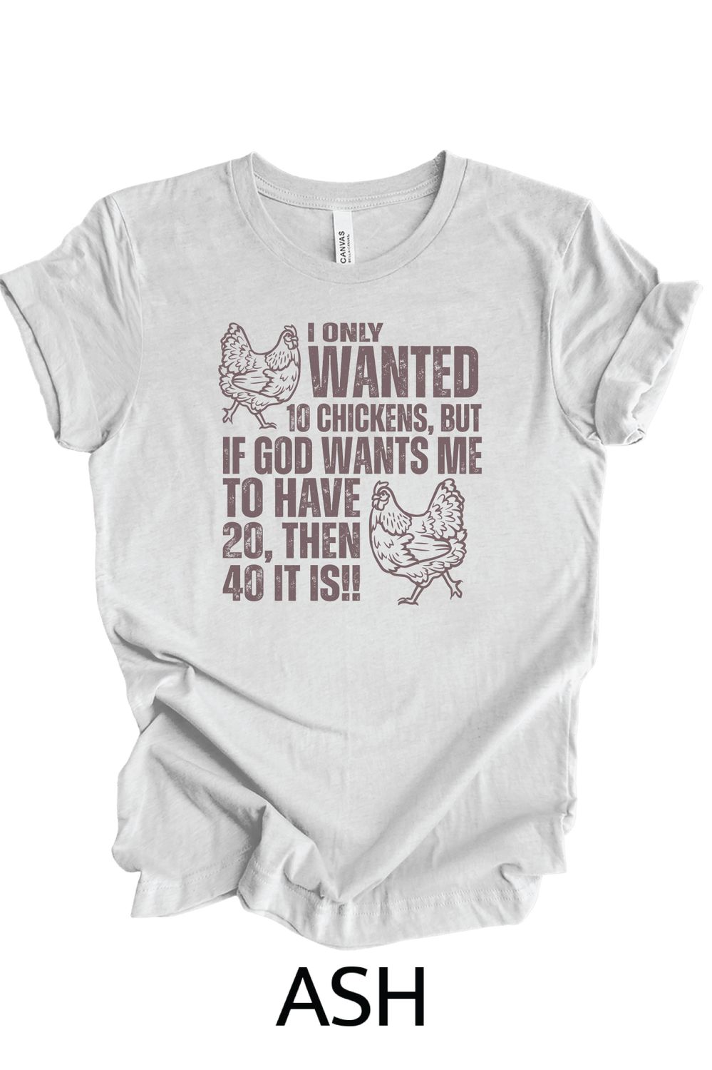 BELLA+CANVAS ® Unisex Triblend Short Sleeve Tee _ 40 Chickens