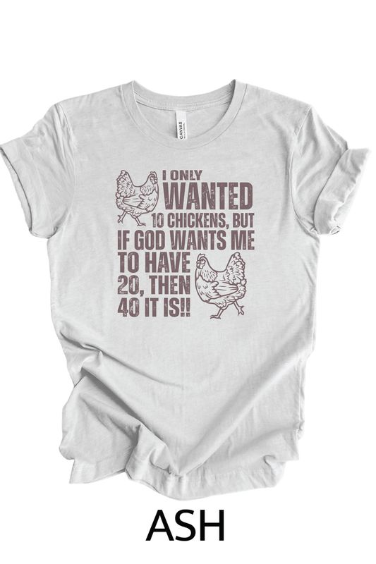BELLA+CANVAS ® Unisex Triblend Short Sleeve Tee _ 40 Chickens