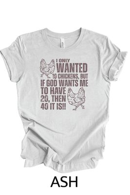 BELLA+CANVAS ® Unisex Triblend Short Sleeve Tee _ 40 Chickens