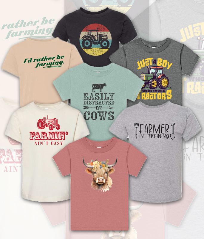 Toddler Farm Life Designs_ BELLA+CANVAS® Toddler Short Sleeve Tee