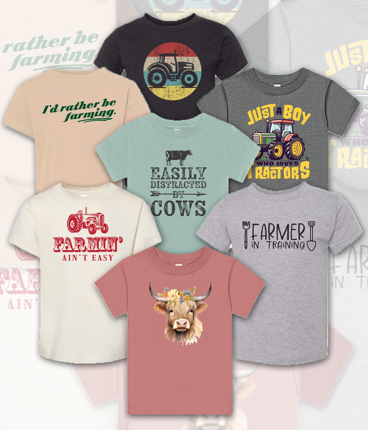 YOUTH Farm Life Designs_ BELLA+CANVAS® Youth Short Sleeve Tee