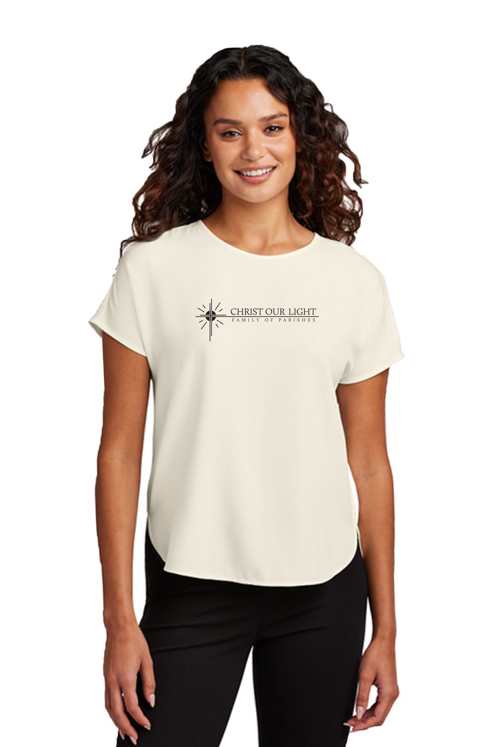 Mercer+Mettle® Women&#39;s Stretch Crepe Crew _ Christ Our Light