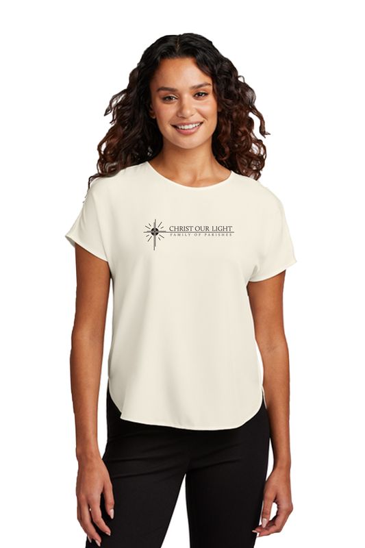 Mercer+Mettle® Women&#39;s Stretch Crepe Crew _ Christ Our Light