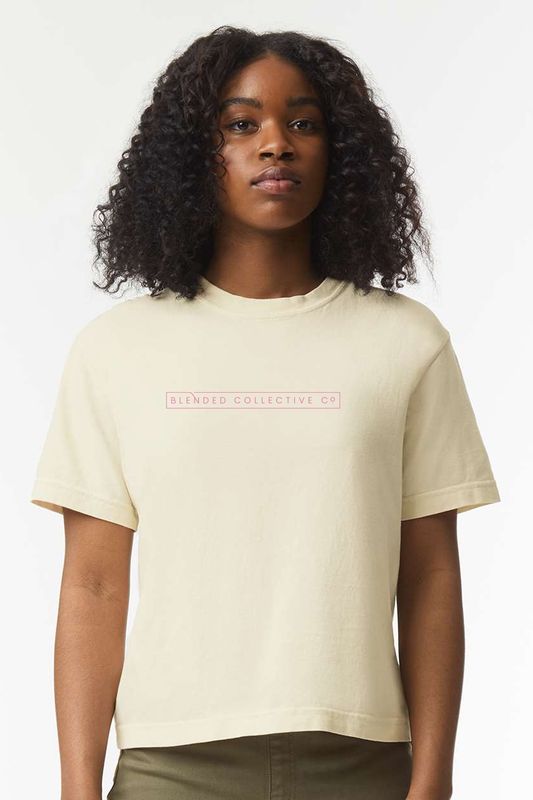 Embroidered _ Comfort Colors - Women&#39;s Heavyweight Boxy T-Shirt