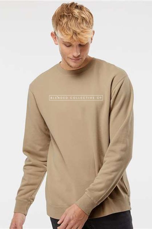 Midweight Pigment-Dyed Crewneck Sweatshirt - PRM3500 Box Logo