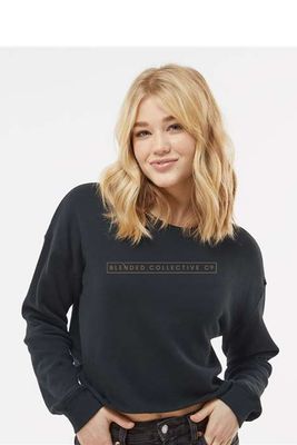 Independent Trading Co. - Women&#39;s Lightweight Crop Crewneck Sweatshirt - AFX24CRP Box Logo
