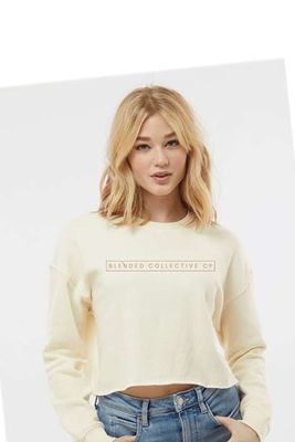 Independent Trading Co. - Women's Lightweight Crop Crewneck Sweatshirt - AFX24CRP Box Logo