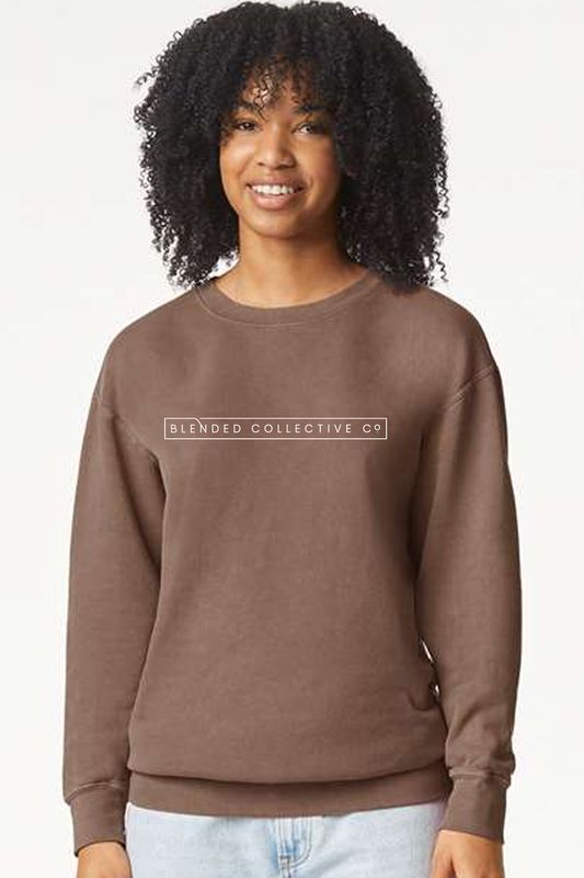 Garment-Dyed Lightweight Fleece Crewneck Sweatshirt - 1466 Box Logo