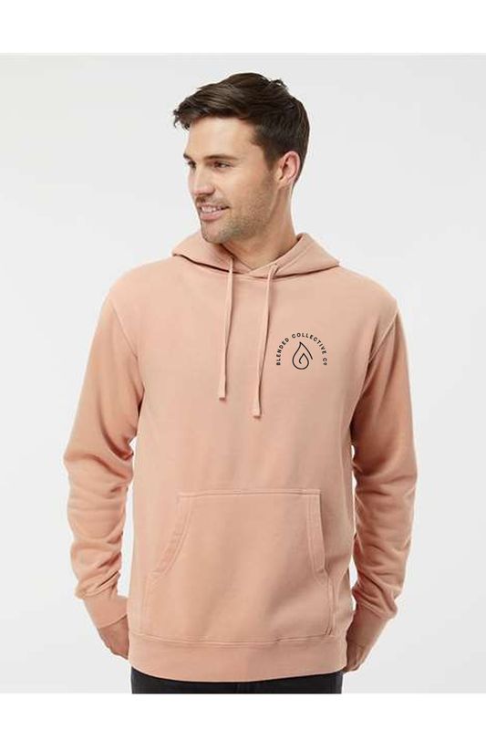 Arched Left Chest _ Midweight Pigment-Dyed Hooded Sweatshirt - PRM4500