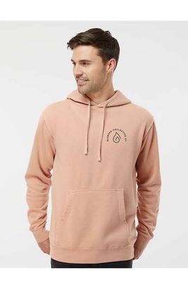 Arched Left Chest _ Midweight Pigment-Dyed Hooded Sweatshirt - PRM4500