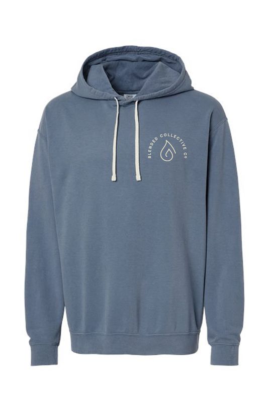 Arched Left Chest _ Garment-Dyed Lightweight Fleece Hooded Sweatshirt - 1467