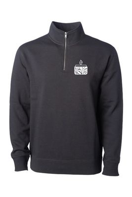 Floral Candle _ Midweight Quarter-Zip Pullover - SS4600QZ