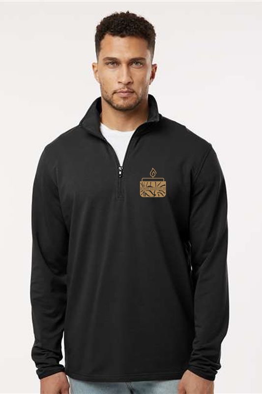 Floral Candle _ Perform Quarter-Zip Pullover - EXP20PQ