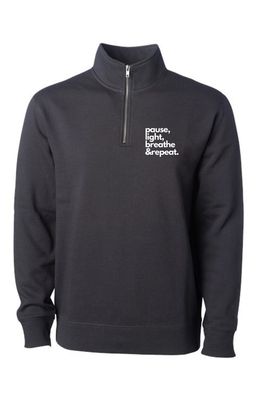 Pause Light Breathe Left Chest _ Midweight Quarter-Zip Pullover - SS4600QZ