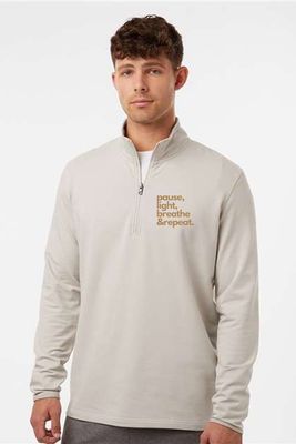 Pause Light Breathe Left Chest _ Perform Quarter-Zip Pullover - EXP20PQ