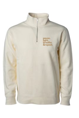 Pause Light Breathe Left Chest _ Midweight Quarter-Zip Pullover - SS4600QZ