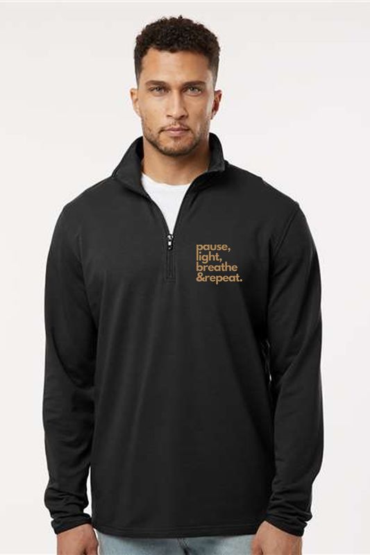 Pause Light Breathe Left Chest _ Perform Quarter-Zip Pullover - EXP20PQ