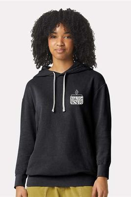 Floral Candle _ Garment-Dyed Lightweight Fleece Hooded Sweatshirt - 1467