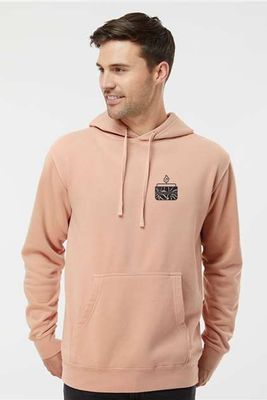 Floral Candle _ Midweight Pigment-Dyed Hooded Sweatshirt - PRM4500