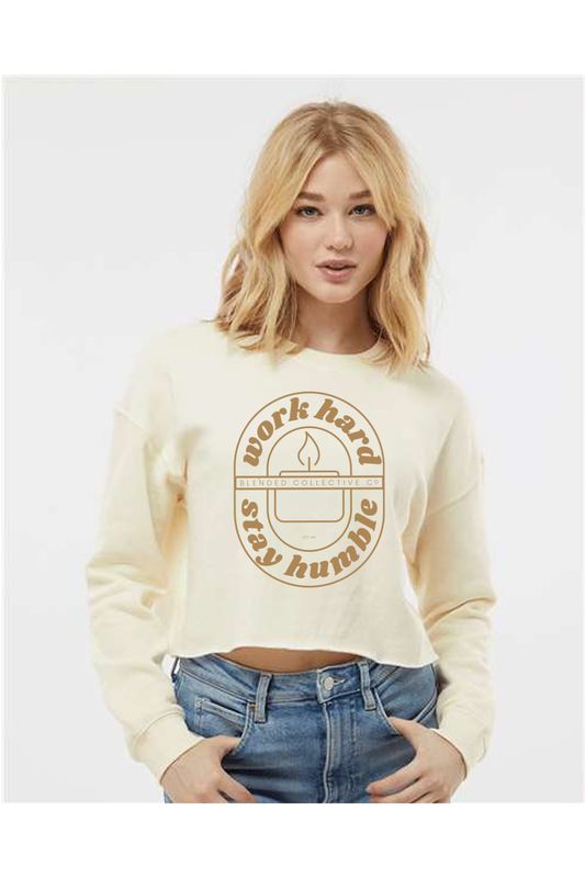 Independent Trading Co. - Women&#39;s Lightweight Crop Crewneck Sweatshirt - AFX24CRP _ WHSH