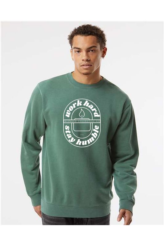 Midweight Pigment-Dyed Crewneck Sweatshirt - PRM3500 _ WHSH