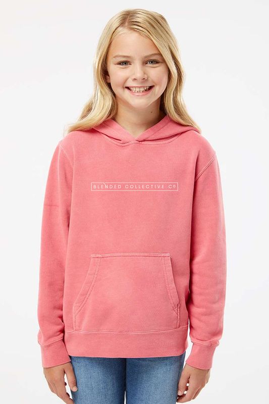 Youth Midweight Pigment-Dyed Hooded Sweatshirt - PRM1500Y _ BOX LOGO