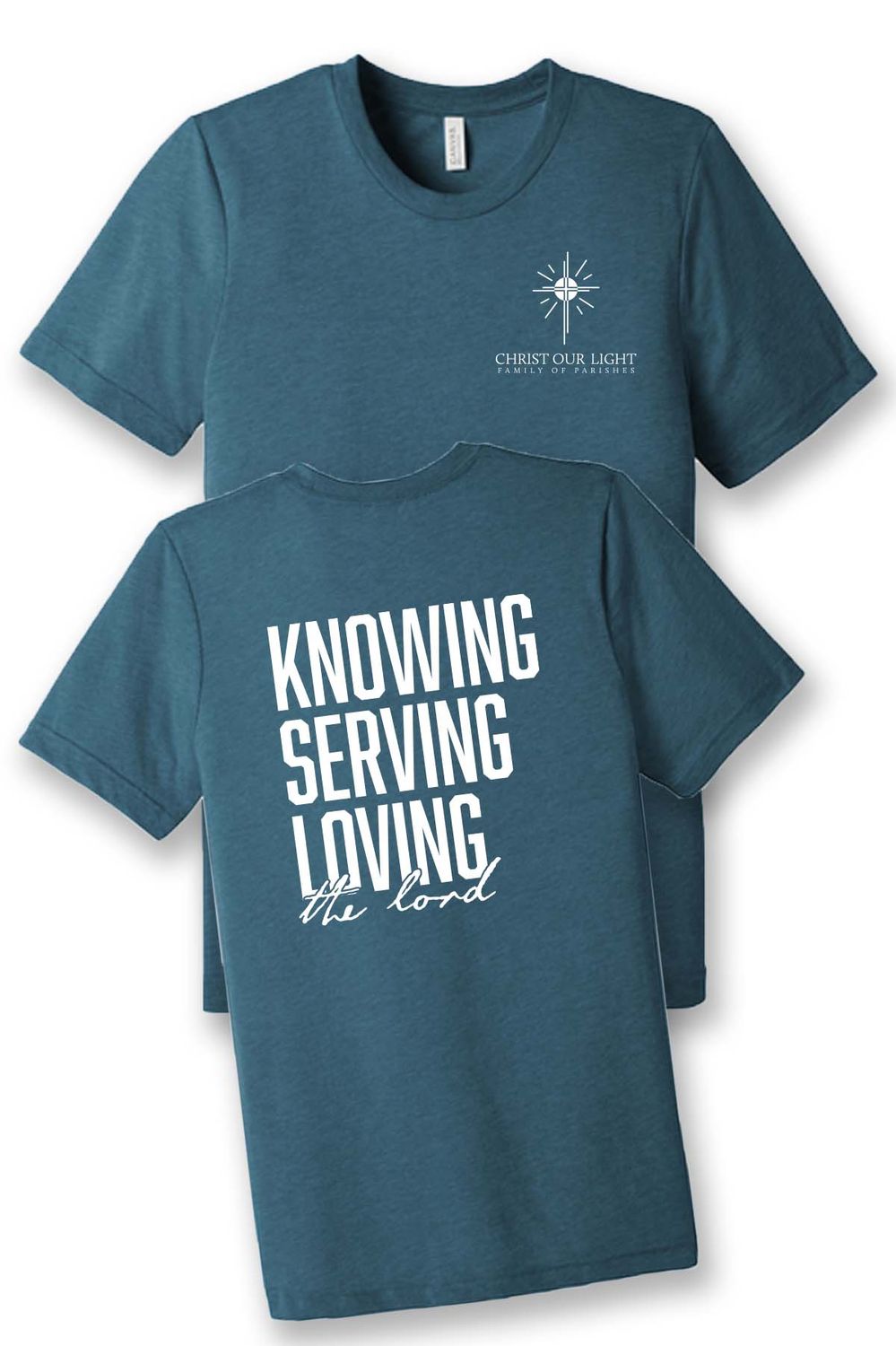 BELLA+CANVAS Unisex Triblend Short Sleeve Tee BC3413 _ Christ Our Light - EP