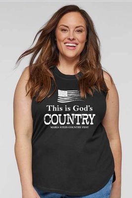 Women&#39;s CURVY Relaxed Fine Jersey Tank - 3892 _ God&#39;s Country