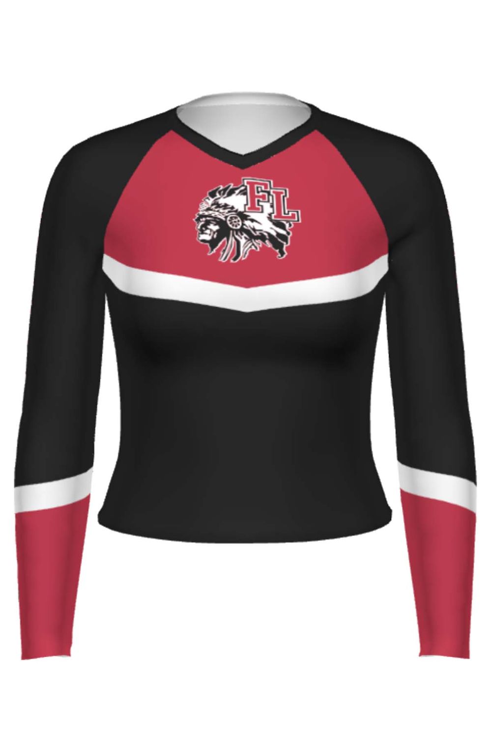 FORT LORAMIE  _ Long Sleeve Cheer Uniform
