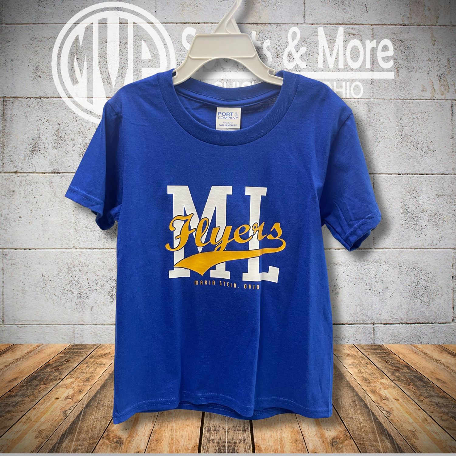 Port &amp; Co Youth Fan Favorite Tee - Vintage Tail Design - ML