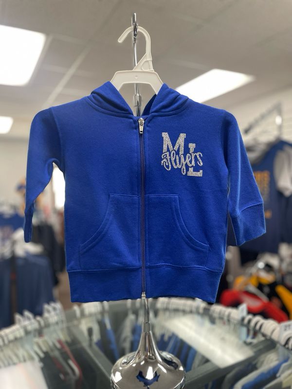 Rabbit Skins Infant Zip Fleece Hoodie 3446 Royal 6M