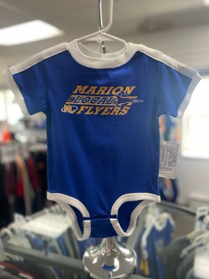 Rabbit Skins Infant Retro Ringer Fine Jersey Bodysuit 4432 Royal/ White 18M