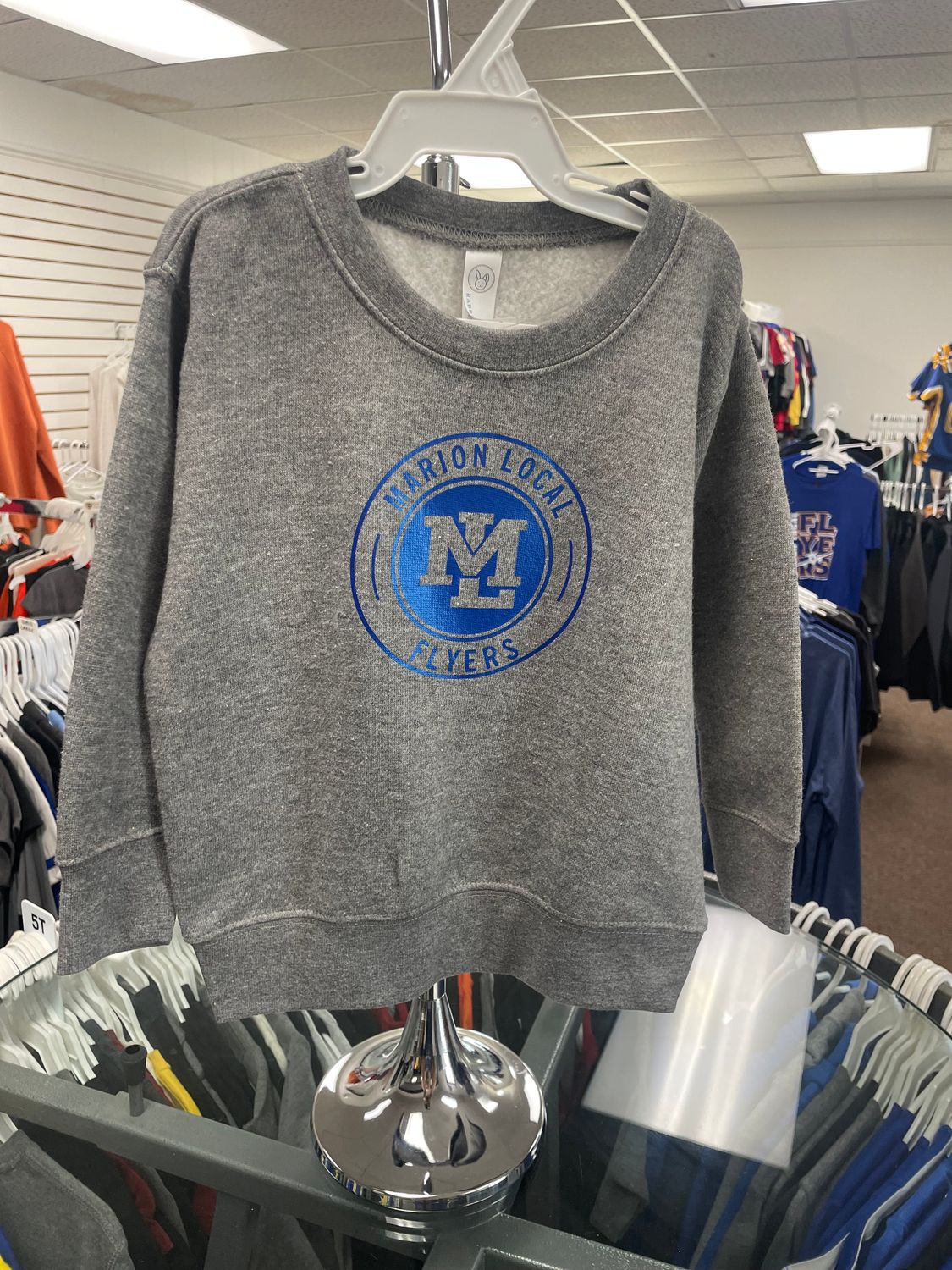 Rabbit Skins Toddler Fleece Crewneck Sweatshirt 3317 3T Granite Heather