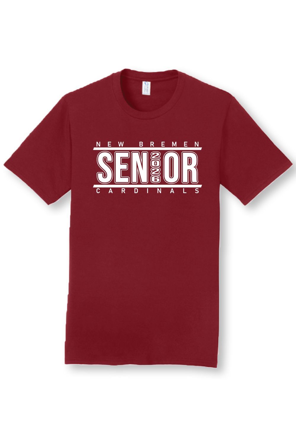 New Bremen Senior Class Shirt - Cardinal 