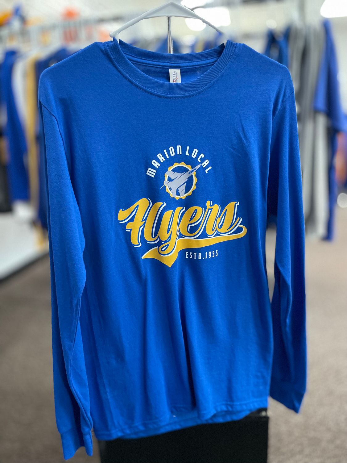 JERZEES® - Dri-Power® 50/50 Cotton/Poly Long Sleeve T-Shirt.  29LS Royal S
