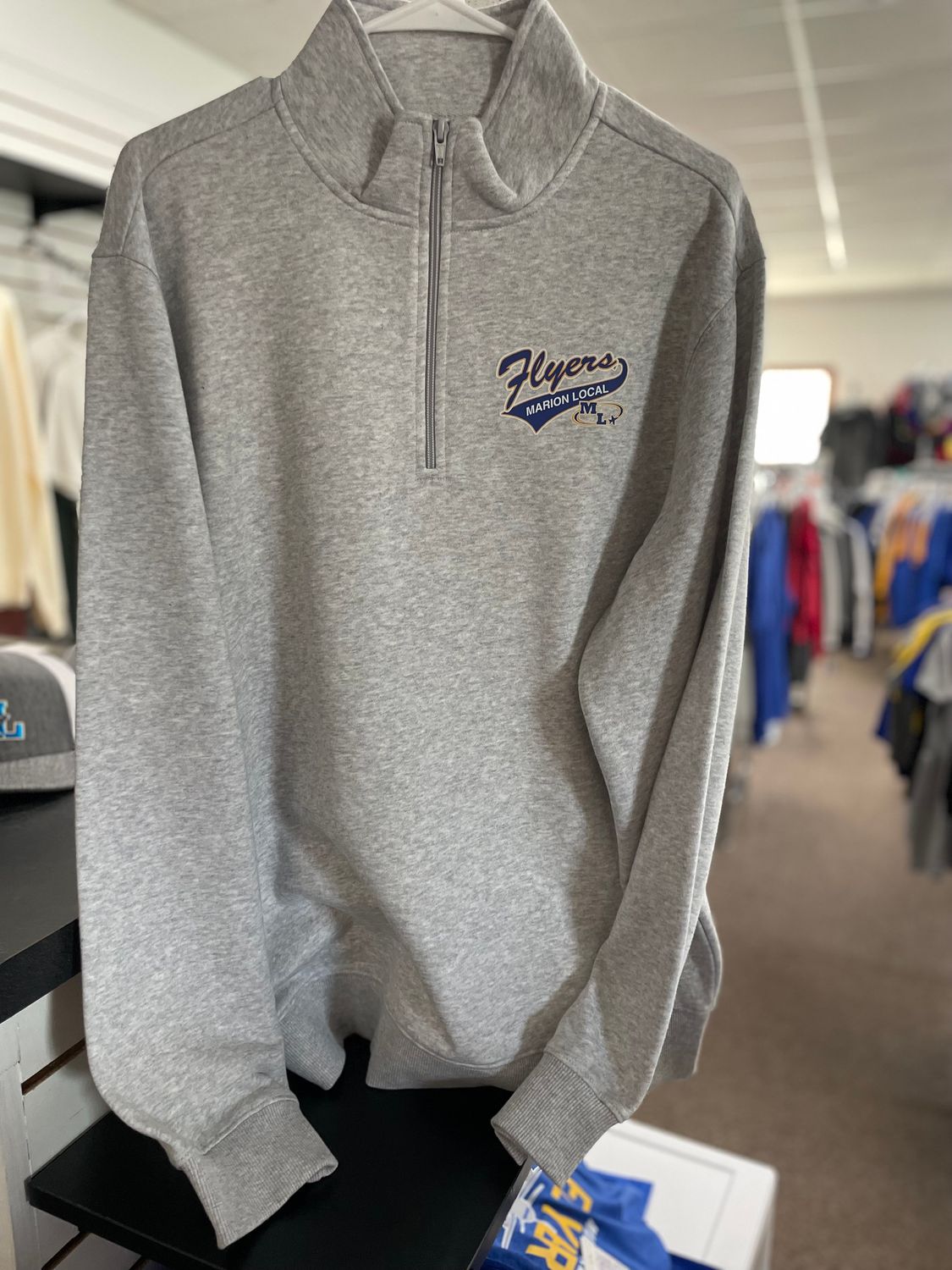 Sport-Tek® 1/4-Zip Sweatshirt _ ST253 Athletic Heather LARGE