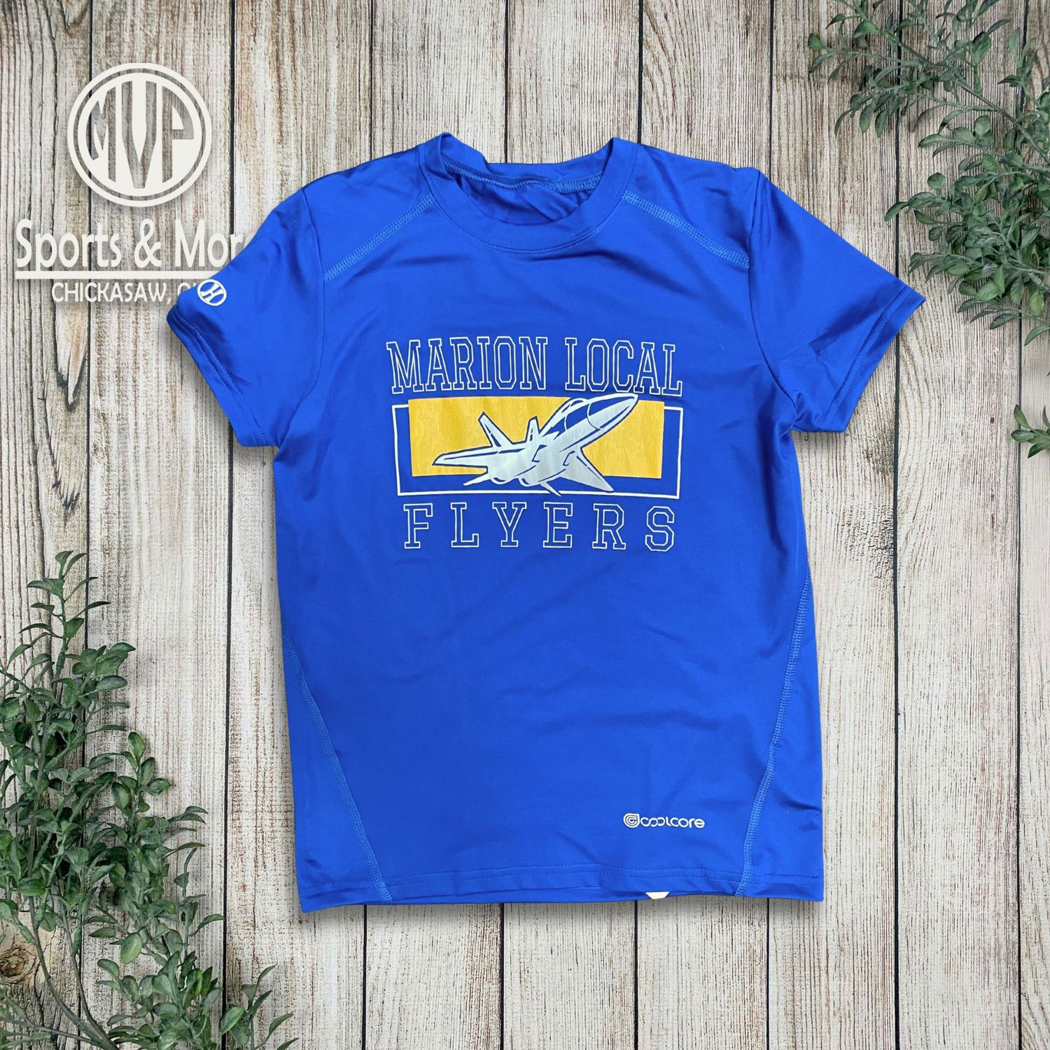 Holloway Youth Coolcore Tee - Royal - Hurdle Design - 222236