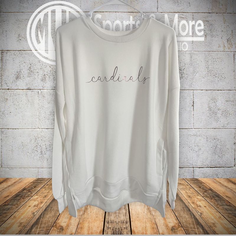 Pennant Drop tail Crewneck -  Wayfar Script Foil -5438 - NB