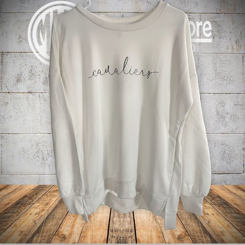 Pennant Drop tail Crewneck -  Wayfar Script Foil -5438 - CW