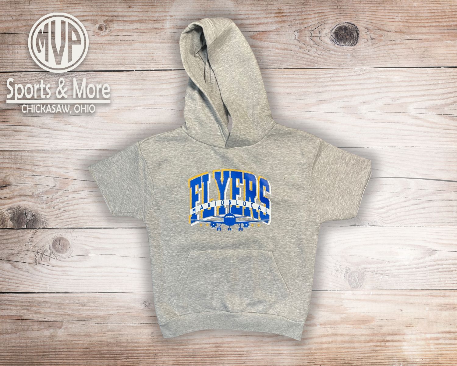 Pennant Youth Short Sleeve Hoodie - Eagle Design - ML - Y8220