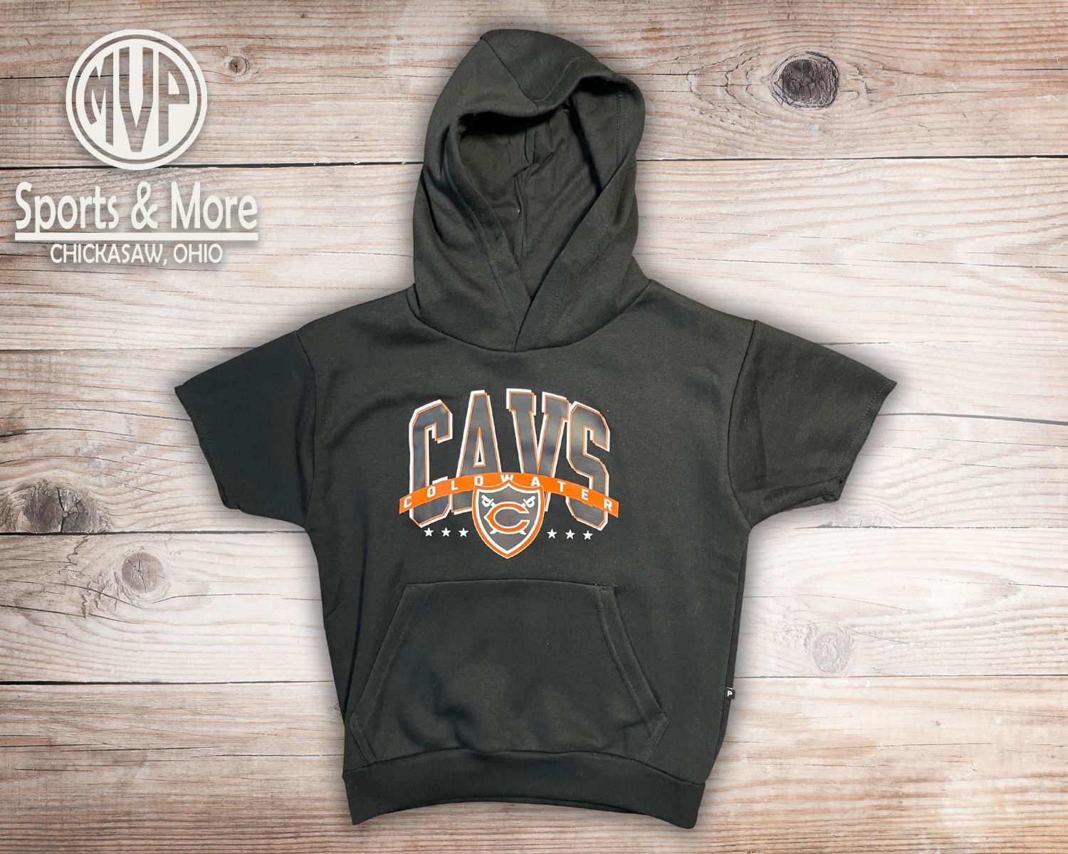 Pennant Youth Short Sleeve Hoodie - Eagle Design - CW - Y8220