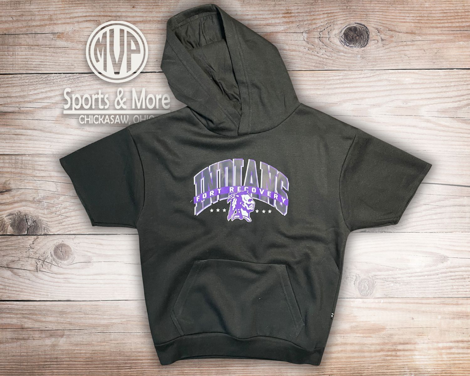 Pennant Youth Short Sleeve Hoodie - Eagle Design - FR - Y8220
