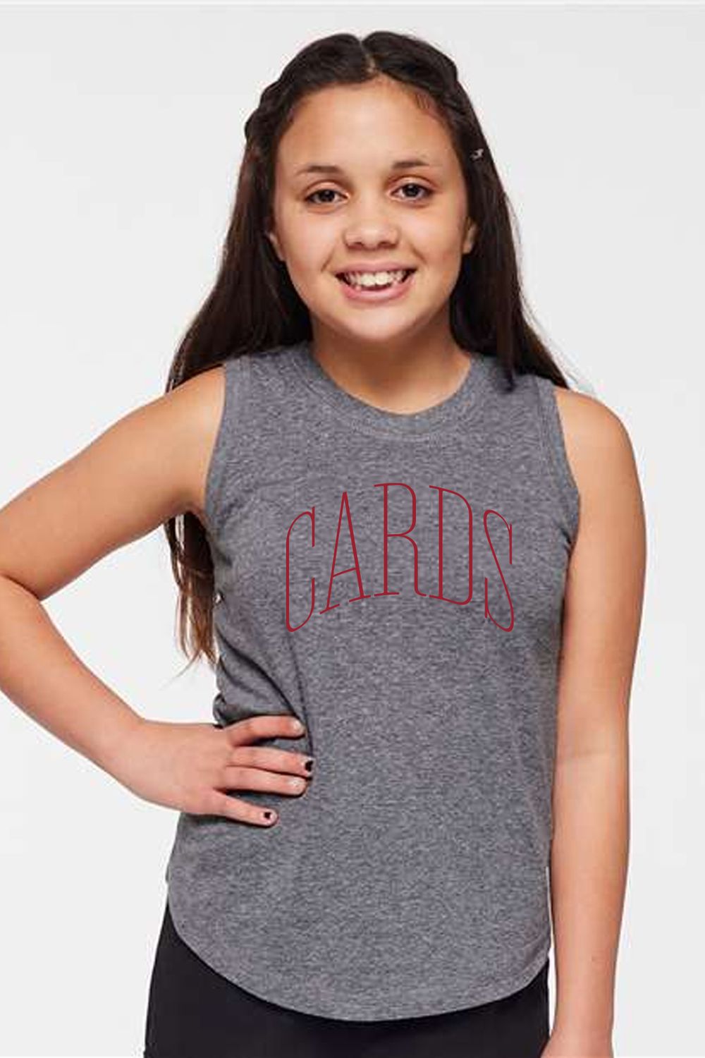 Girls&#39; Relaxed Fine Jersey Tank - THIN ARCH - NB - 2692