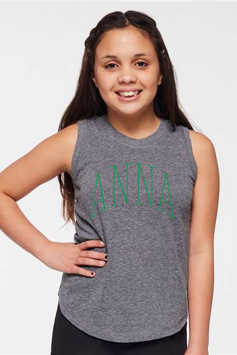 Girls&#39; Relaxed Fine Jersey Tank - THIN ARCH - Anna - 2692