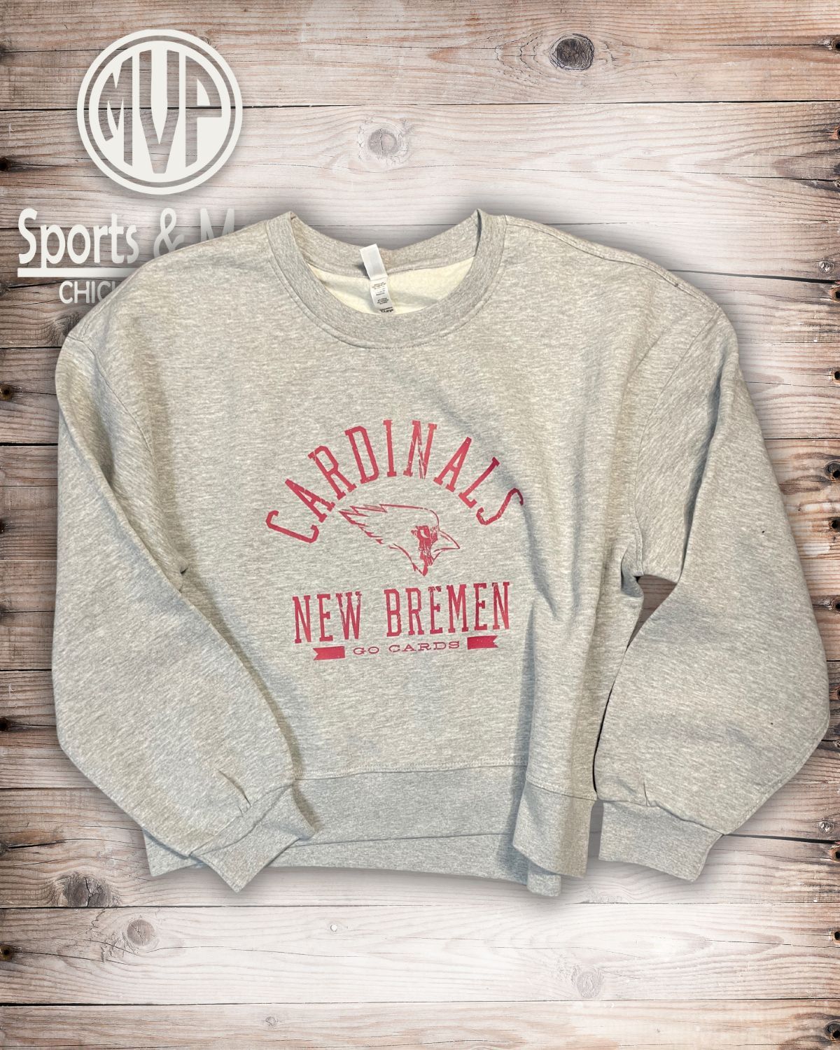 Pennant Women&#39;s Standard Waist Length Crewneck - NB - 5475, Size: LADIES XS, Color: GREY