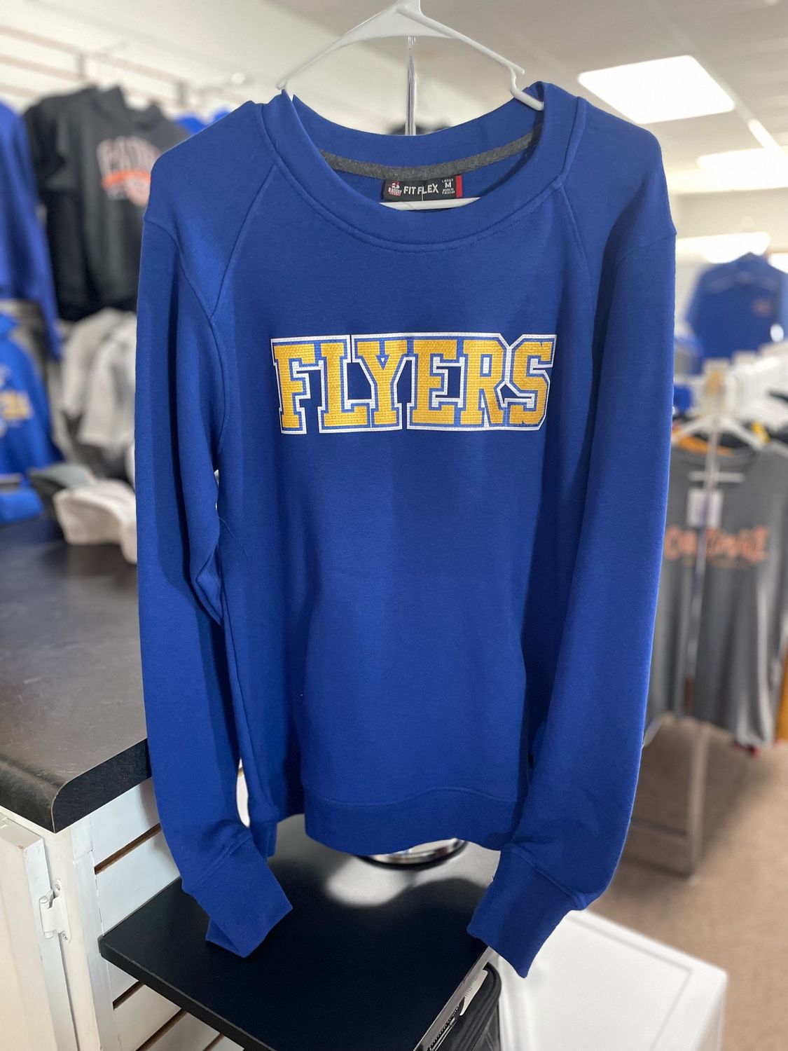 Badger Sport Fitflex French Terry Women&#39;s Crew 104100 Royal M