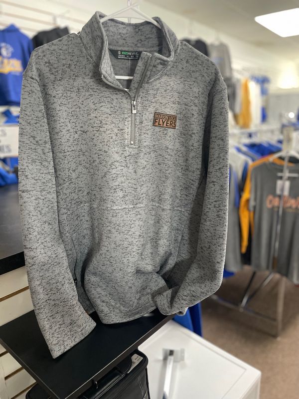 HOLLOWAY LADIES ALPINE SWEATER FLEECE 1/4 ZIP PULLOVER STYLE  223740 Graphite Heather XL